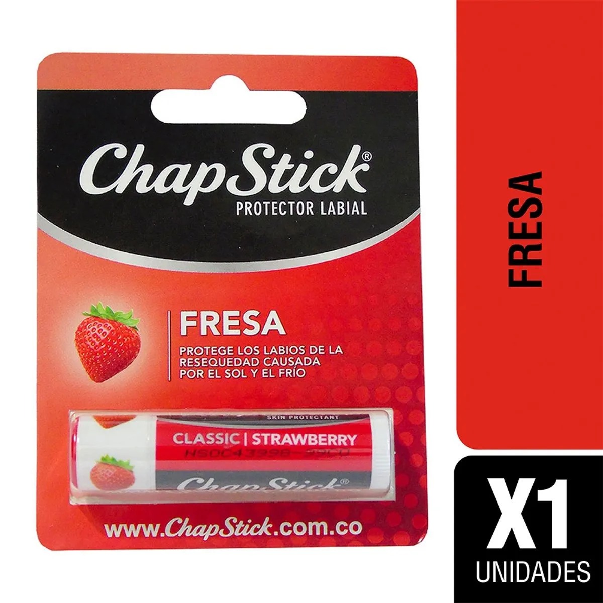 Protector labial ChapStick Fresa (1 und)